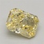 1.12 Ct. Fancy Vivid Yellow Radiant Lab Grown Diamond