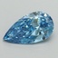 1.51 Ct. Fancy Vivid Blue Pear Lab Grown Diamond
