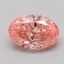 1.14 Ct. Fancy Vivid  Pink Oval Lab Grown Diamond