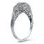 The Simonne Ring, smalltop view on a hand