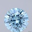 3.01 Ct. Fancy Vivid Blue Round Lab Grown Diamond