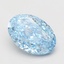 4.07 Ct. Fancy Vivid Blue Oval Lab Grown Diamond