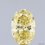 1.01 Ct. Fancy Intense Yellow Oval Lab Grown Diamond