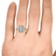 The Laci Ring, smallzoomed in top view on a hand