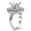 The Mindi Ring, smalltop view on a hand