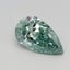 0.55 Ct. Fancy Vivid Green Pear Lab Grown Diamond