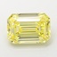3.02 Ct. Fancy Intense  Yellow Emerald Lab Grown Diamond