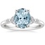 18K White Gold Verbena Diamond Ring, smalltop view