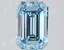2.01 Ct. Fancy Intense Blue Emerald Lab Grown Diamond
