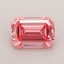 0.80 Ct. Fancy Vivid Pink Emerald Lab Grown Diamond
