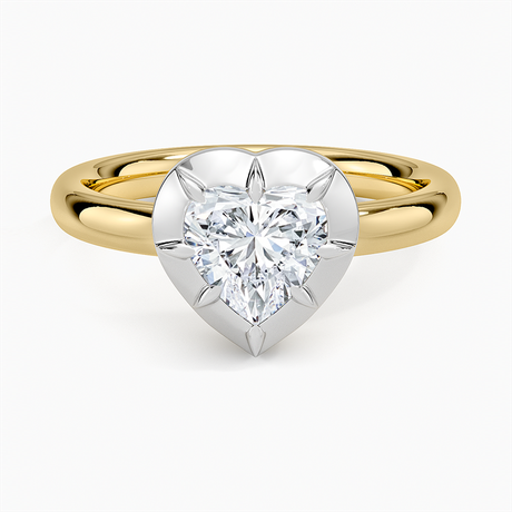 Harper Mixed Metal Solitaire Ring