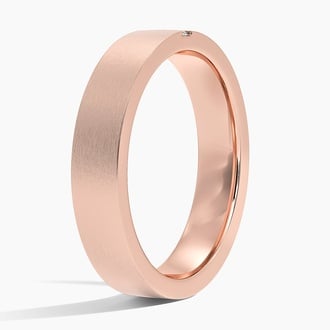 Apollo Diamond 4.5mm Wedding Ring in 14K Rose Gold
