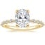18K Yellow Gold Marseille Half Coverage Diamond Ring (1/4 ct. tw.), smalltop view
