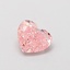 0.45 Ct. Fancy Vivid  Pink Heart Lab Grown Diamond