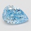 1.52 Ct. Fancy Vivid Blue Pear Lab Grown Diamond