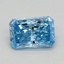 0.46 Ct. Fancy Vivid Blue Radiant Lab Grown Diamond