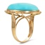 The Shiloh Ring, smalltop view on a hand