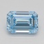 0.34 Ct. Fancy Intense Blue Emerald Lab Grown Diamond