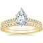 18K Yellow Gold Sonora Diamond Ring with Sonora Eternity Diamond Ring (3/8 ct. tw.)