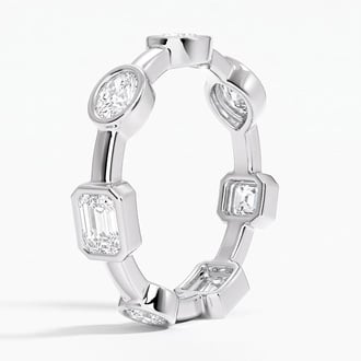 Melange Aimee Eternity Diamond Ring in Platinum