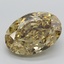 6.64 Ct. Fancy Vivid Greyish Yellow Oval Lab Grown Diamond
