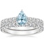 18KW Aquamarine Sienna Diamond Bridal Set (7/8 ct. tw.), smalltop view