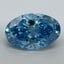 1.05 Ct. Fancy Vivid Malibu Blue Oval Lab Grown Diamond