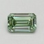 0.63 Ct. Fancy Intense Pacific Green Emerald Lab Grown Diamond
