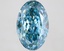 6.71 Ct. Fancy Vivid Blue Oval Lab Grown Diamond