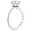 18K White Gold Demi Diamond Ring with Sapphire Accents (1/4 ct. tw.), smallside view