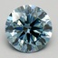 2.35 Ct. Fancy Intense Greenish Blue Round Lab Grown Diamond