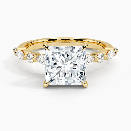 18K Yellow Gold Versailles Half Coverage Diamond Ring (1/3 ct. tw.)