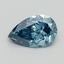 0.62 Ct. Fancy Vivid Blue Pear Lab Grown Diamond