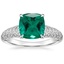18K White Gold Nola Diamond Ring, smalltop view