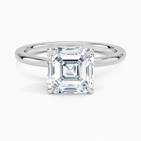 18K White Gold Petal 1.5mm Diamond Ring