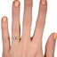 The Bennett Ring, smallzoomed in top view on a hand