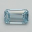 1.04 Ct. Fancy Intense Blue Emerald Lab Grown Diamond
