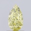 0.75 Ct. Fancy Intense Yellow Pear Lab Grown Diamond