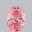 1.01 Ct. Fancy Vivid Pink Oval Lab Grown Diamond