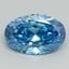2.00 Ct. Fancy Vivid Blue Oval Lab Grown Diamond