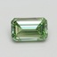 1.00 Ct. Fancy Vivid Green Emerald Lab Grown Diamond