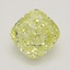 1.14 Ct. Fancy Intense Yellow Cushion Diamond