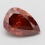 2.07 Ct. Fancy Vivid Brownish Pink Pear Lab Grown Diamond