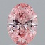 1.78 Ct. Fancy Vivid Pink Oval Lab Grown Diamond