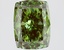 2.13 Ct. Fancy Vivid Green Cushion Lab Grown Diamond