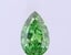 0.42 Ct. Fancy Vivid  Green Pear Lab Grown Diamond