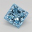 1.36 Ct. Fancy Vivid Blue Princess Lab Grown Diamond