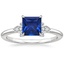 18K White Gold Fiore Diamond Ring, smalltop view