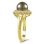 The Colaye Ring, smalltop view on a hand