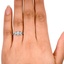 The Pace Ring, smallzoomed in top view on a hand